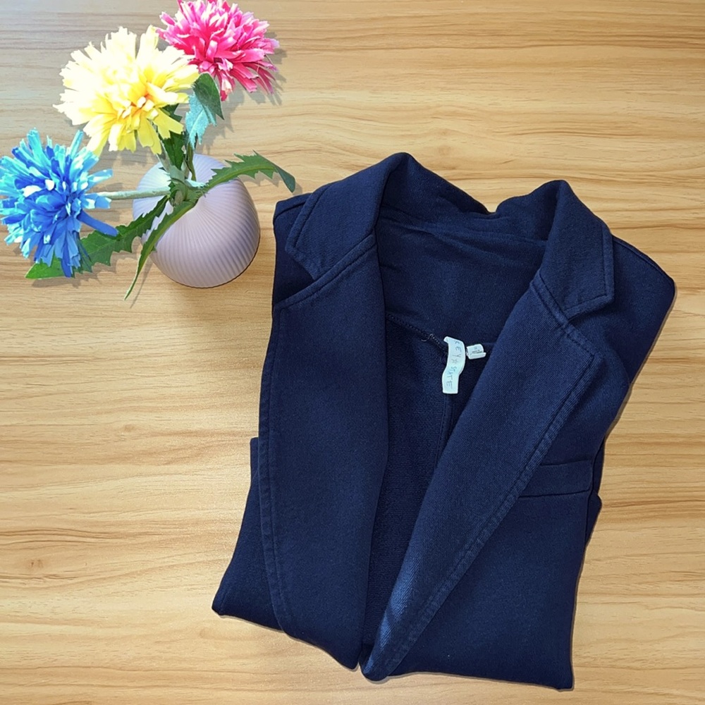 Grey state cotton blazer blue M